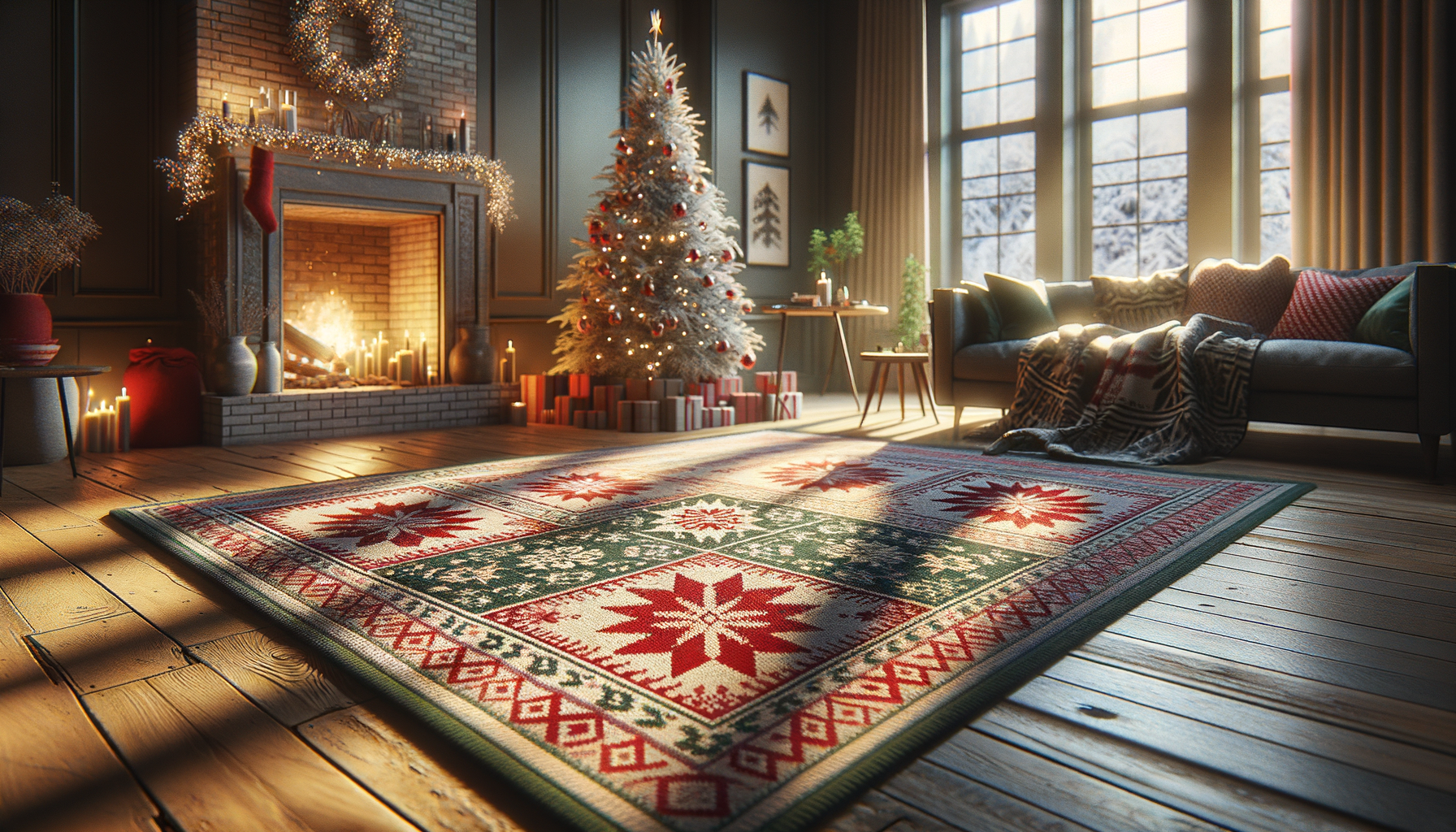 Christmas Rugs to Add Warmth and Holiday Style to Your Home